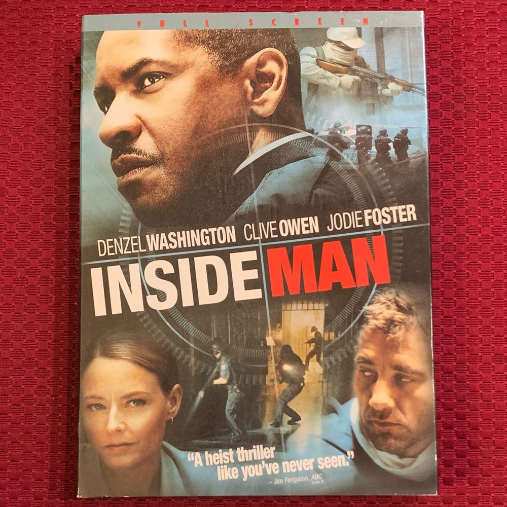 Inside Man DVD Full Screen